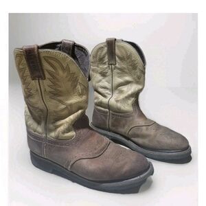 Justin Original Superintendent 11" Work Boots Men's Size 11EE Gold Brown SE4660C